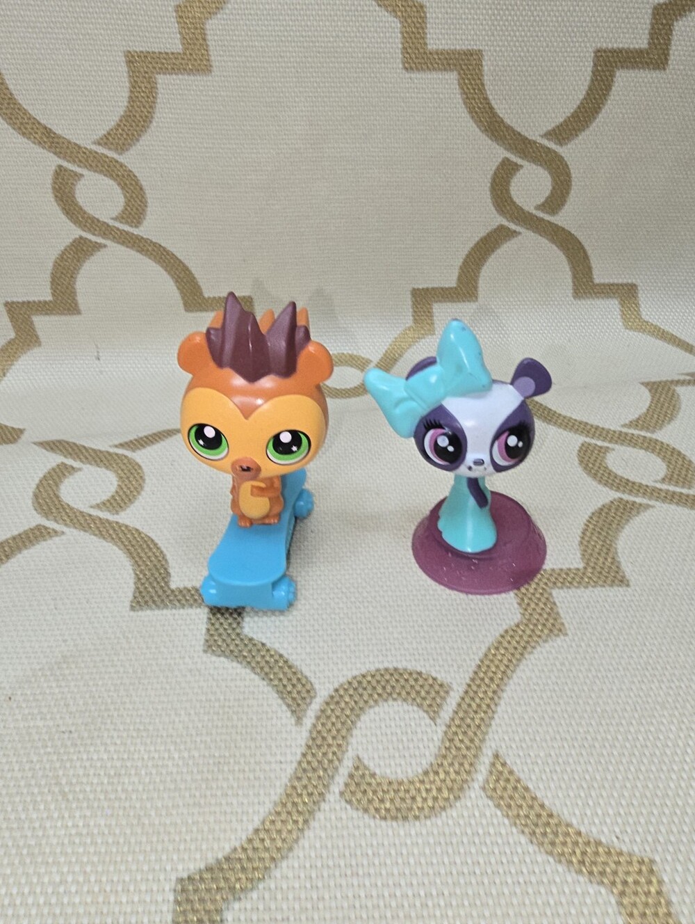 Littlest Pet Shop Russell Hedgehog & Penny Ling Panda Toys McDonald's Set Of 2